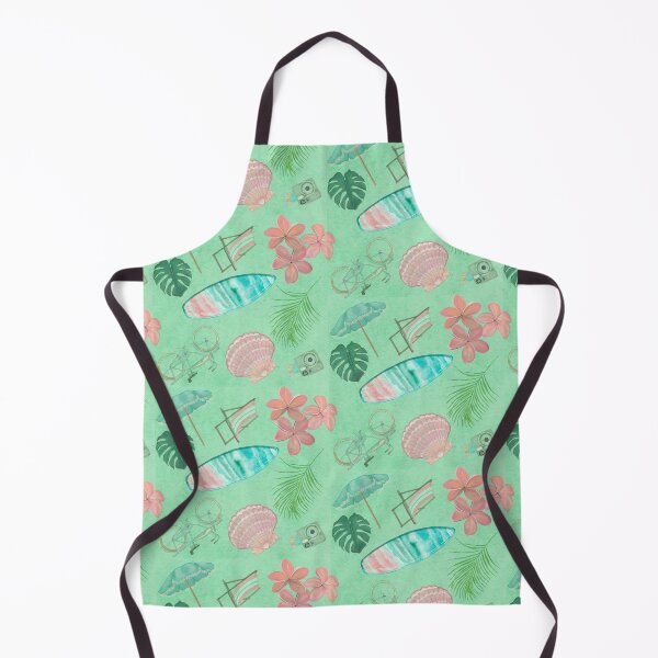 Item preview, Tropical Beach Getaway Theme on Textured Green Background designed and sold by PD-Coastal.