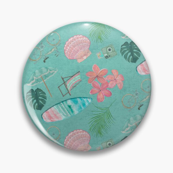 Item preview, Tropical Beach Getaway Theme on Textured Teal Background designed and sold by PD-Coastal.