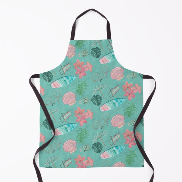 Item preview, Tropical Beach Getaway Theme on Textured Teal Background designed and sold by PD-Coastal.