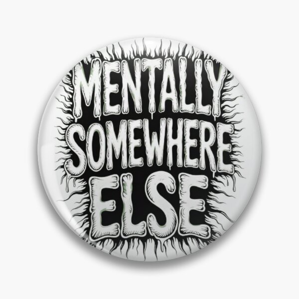 Item preview, Mentally Somewhere Else Dark Horror Style Graphic Statement T-Shirt designed and sold by NewUSShop.