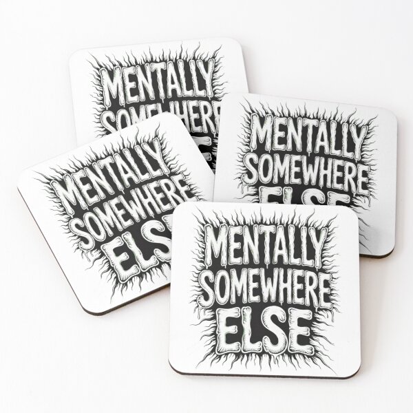 Item preview, Mentally Somewhere Else Dark Horror Style Graphic Statement T-Shirt designed and sold by NewUSShop.