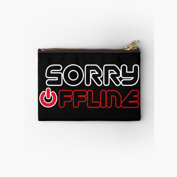 Item preview, Sorry Offline- Funny Tech Humor Power Button Geek Typography designed and sold by ECinkdesigns.