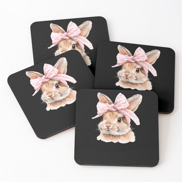 Item preview, Coquette Bow Bunny designed and sold by krystalRomanart.