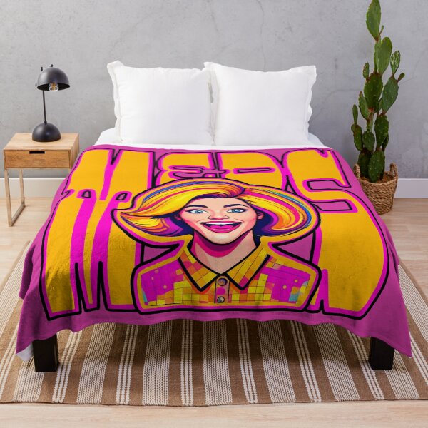 Item preview, Meds Mental Health Awareness Disco Pop Art Funny Kitsch Neon Pink Orange Sarcastic LGBTQIA Drag Queen Mid Century Modern designed and sold by pillarofme.