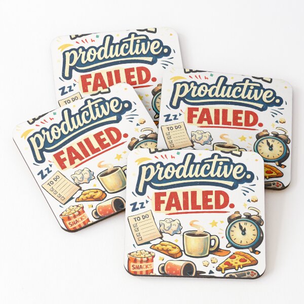 Item preview, Failed Productivity Attempt - Retro Humor for Procrastinators designed and sold by EsenciaZen.