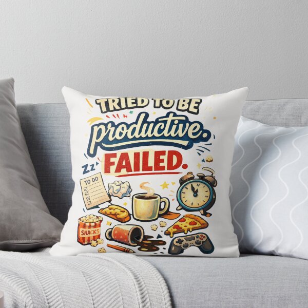 Item preview, Failed Productivity Attempt - Retro Humor for Procrastinators designed and sold by EsenciaZen.