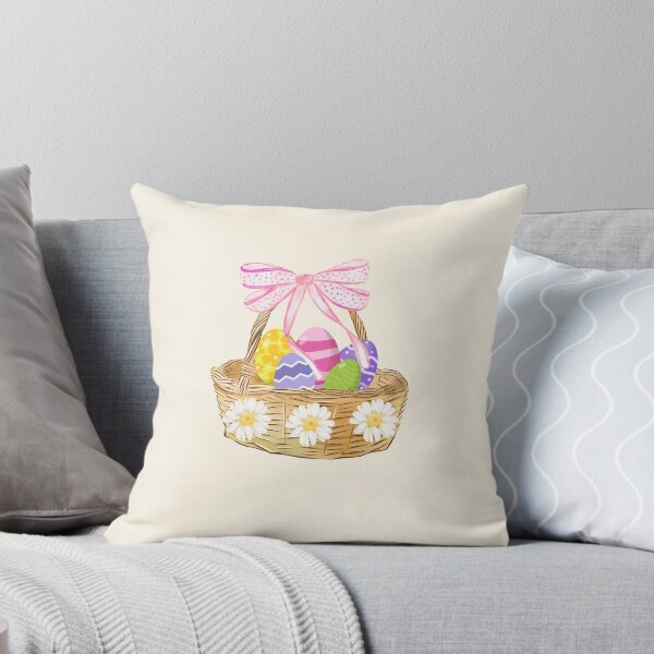 Item preview, Cute Watercolor Easter Basket Shirt - Coquette Easter Aesthetic Tee - Floral Easter Eggs Basket Graphic Top designed and sold by Akira Design Store.