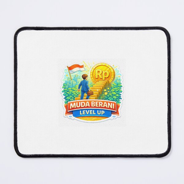 Item preview, Muda Berani Level Up Sticker – Wealth Growth, Financial Success & Young Entrepreneur Motivation designed and sold by Wander Pop Studio.
