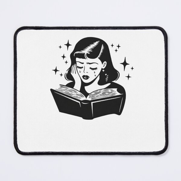 Item preview, Sad Girl Reading Book designed and sold by krystalRomanart.