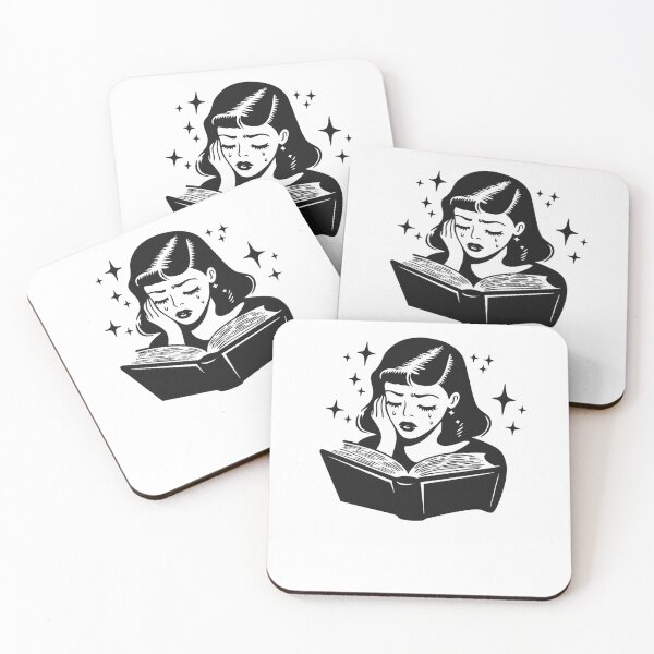 Item preview, Sad Girl Reading Book designed and sold by krystalRomanart.