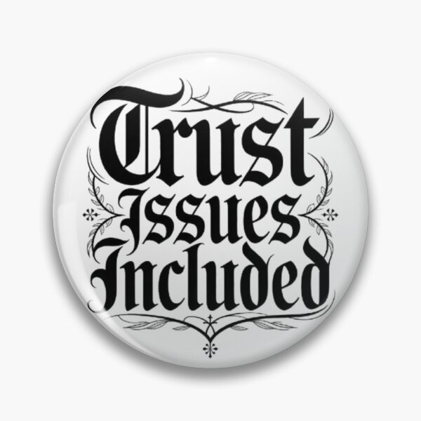 Item preview, Trust Issues Included Gothic Vintage Typography Statement T-Shirt Design designed and sold by NewUSShop.