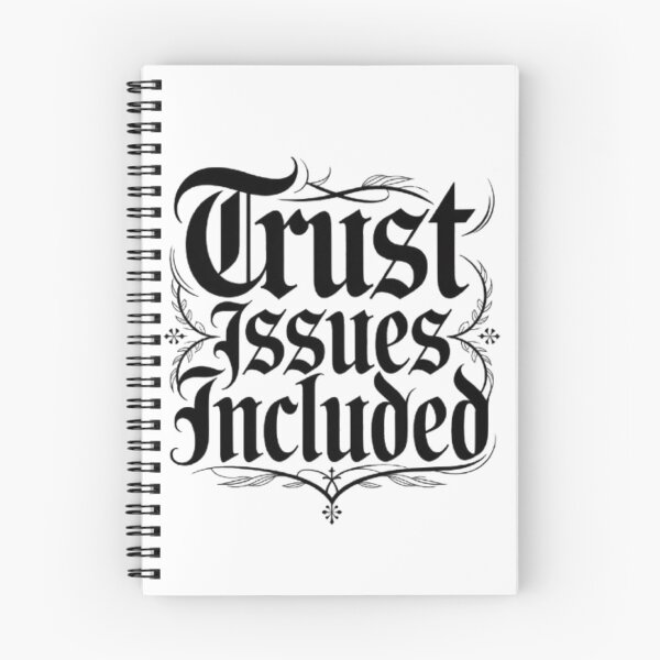 Item preview, Trust Issues Included Gothic Vintage Typography Statement T-Shirt Design designed and sold by NewUSShop.