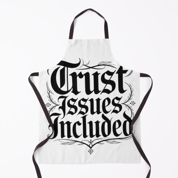 Item preview, Trust Issues Included Gothic Vintage Typography Statement T-Shirt Design designed and sold by NewUSShop.