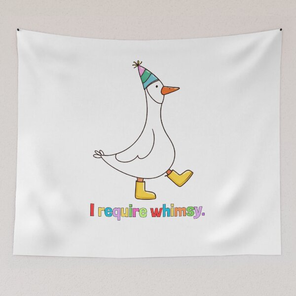 Item preview, I Require Whimsy Funny Goose designed and sold by krystalRomanart.