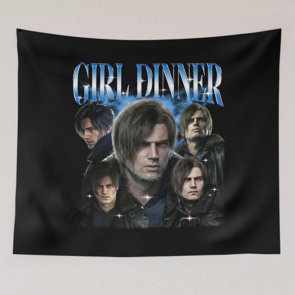 Item preview, Vintage Girl Dinner Residence Evil Leon S. Kennedy Bootleg designed and sold by ElliKlemato.