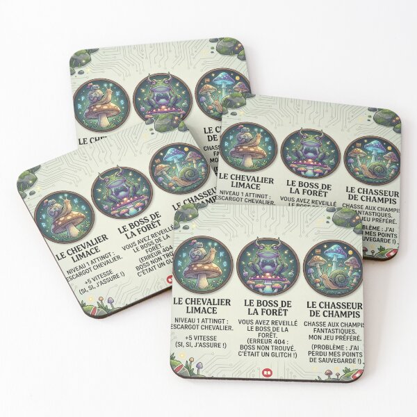 Item preview, Fantasy playing cards: snail and mushroom designed and sold by EloStudioCrea.