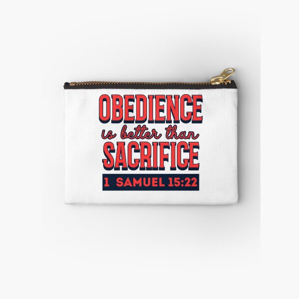 Item preview, Obedience Is Better Than Sacrifice – 1 Samuel 15:22 Christian Bible Verse Design designed and sold by MoriaStore.
