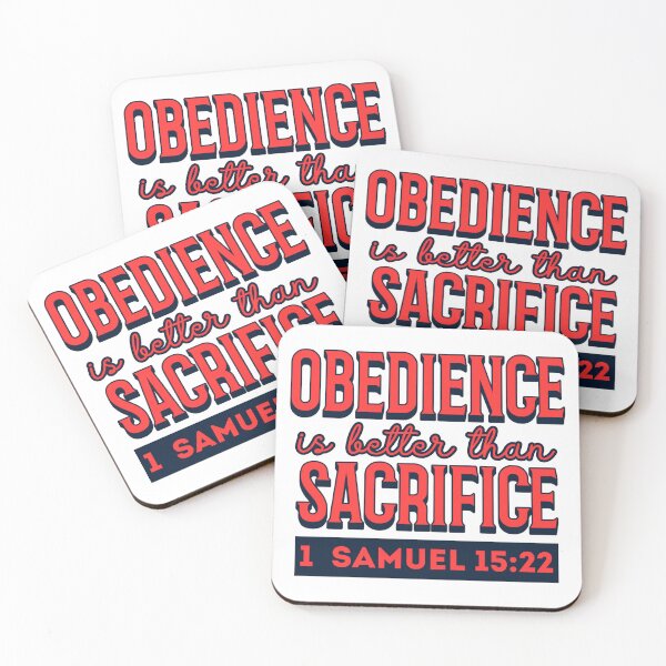 Item preview, Obedience Is Better Than Sacrifice – 1 Samuel 15:22 Christian Bible Verse Design designed and sold by MoriaStore.