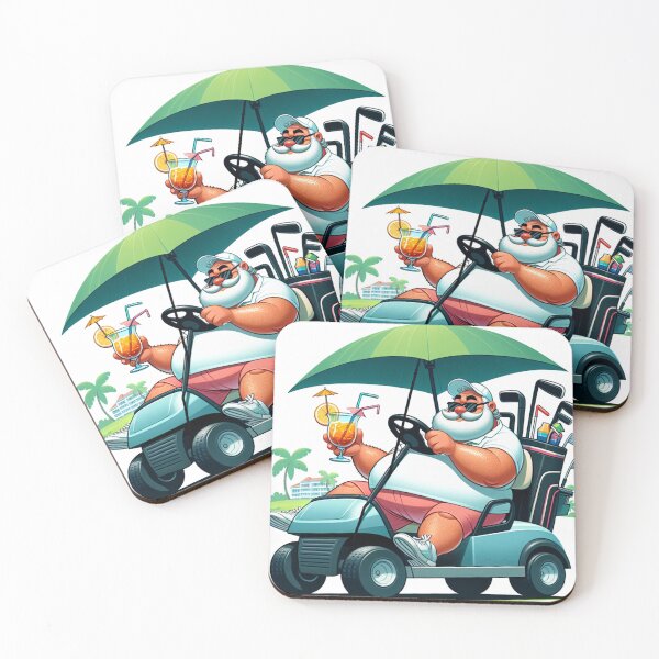 Item preview, Retired Golfer on Golfcart designed and sold by PassionforLove.