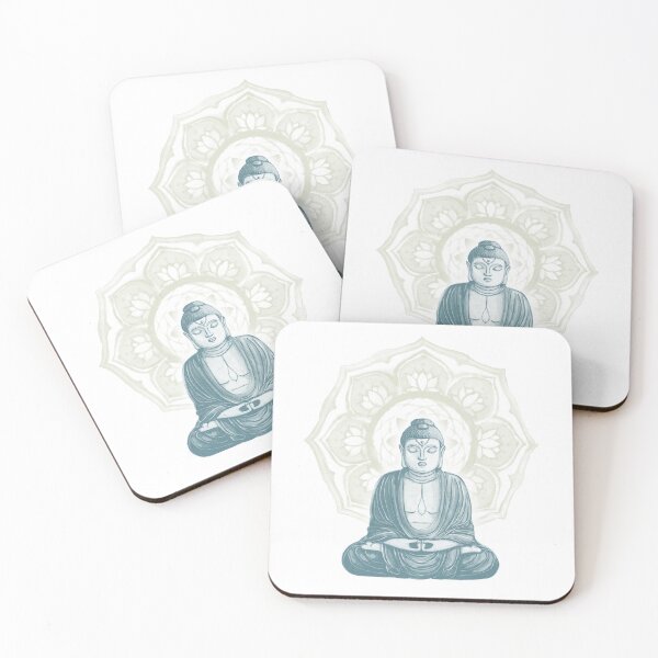Item preview, Buddha Padma Watercolor - Snow Peacock Tea designed and sold by Irene Estelle.