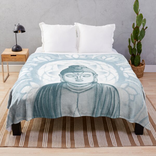 Item preview, Buddha Padma Watercolor - Snow Peacock Sky designed and sold by Irene Estelle.