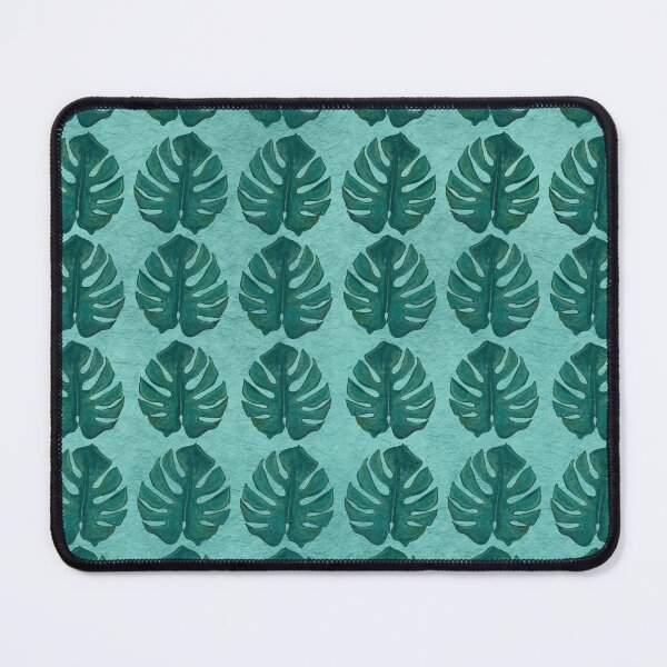 Item preview, Monstera Leaves on Teal Textured Background designed and sold by PD-Coastal.
