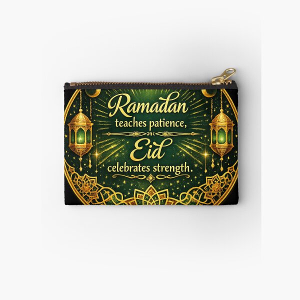 Item preview, Ramadan Teaches Patience Eid Celebrates Strength – Islamic Moon Phases Lantern Spiritual Quote Sticker designed and sold by CutePearlStudio.