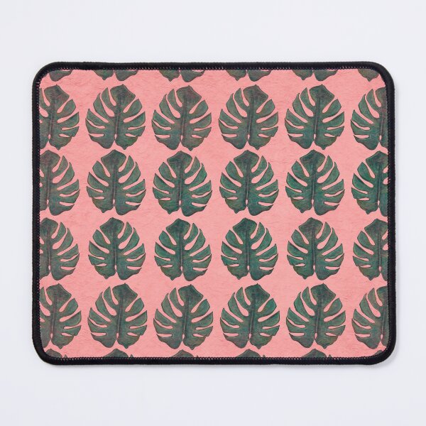 Item preview, Monstera Leaves on Coral Textured Background designed and sold by PD-Coastal.