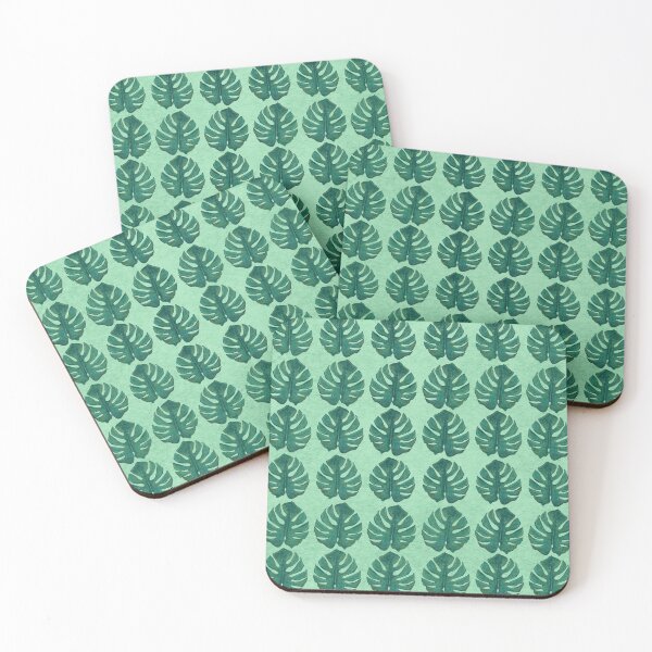 Item preview, Monstera Leaves on Mint Textured Background designed and sold by PD-Coastal.