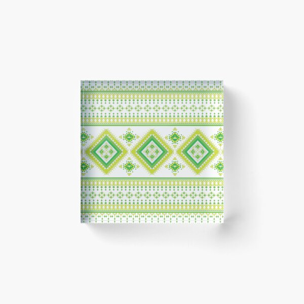 Item preview, Geometric Native American Navajo Green pattern design. designed and sold by ChaReePat.