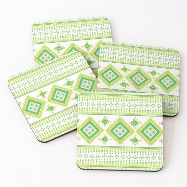 Item preview, Geometric Native American Navajo Green pattern design. designed and sold by ChaReePat.