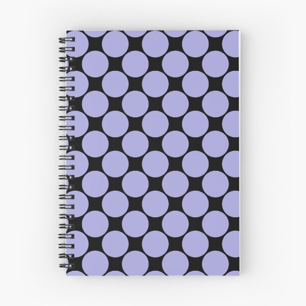 Item preview, Giant Pastel Lilac Polka Dots on Black  designed and sold by POLKAIWERX.