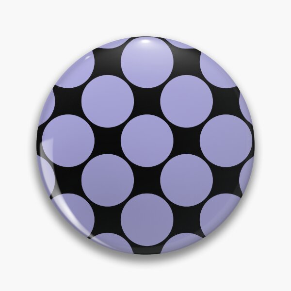 Item preview, Giant Pastel Lilac Polka Dots on Black  designed and sold by POLKAIWERX.