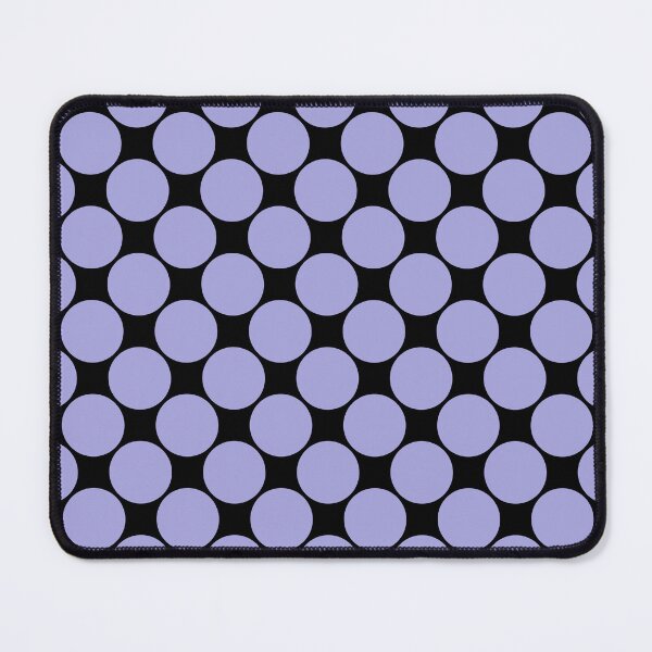 Item preview, Giant Pastel Lilac Polka Dots on Black designed and sold by POLKAIWERX.