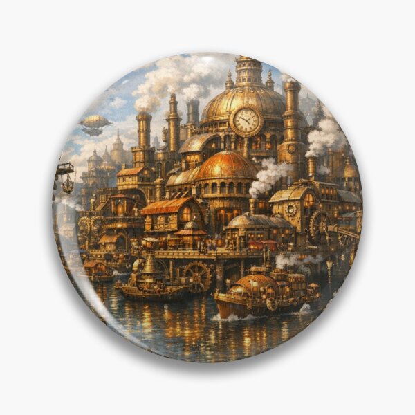 Item preview, Clockwork Harbor City designed and sold by CTRL+ALT+Divine.