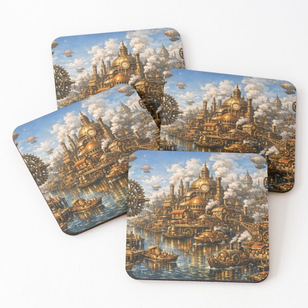 Item preview, Clockwork Harbor City designed and sold by CTRL+ALT+Divine.