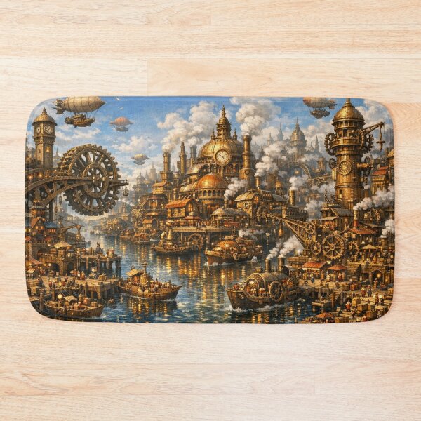 Item preview, Clockwork Harbor City designed and sold by CTRL+ALT+Divine.