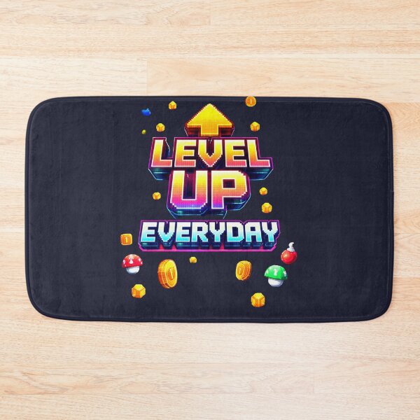 Item preview, Level Up Everyday - Retro and Motivational Gamer Design designed and sold by EsenciaZen.