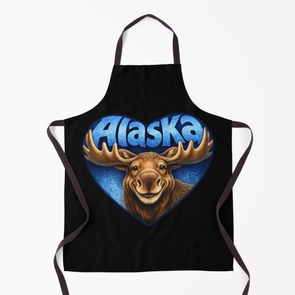 Item preview, Alaska - Moose Heart Shape designed and sold by Myra365Art.
