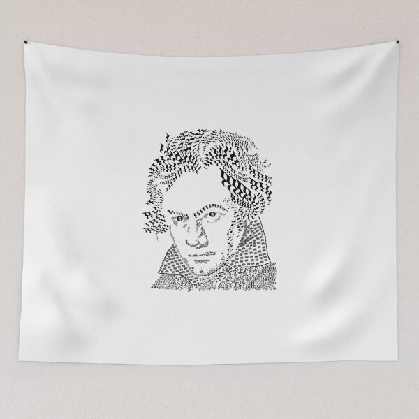 Item preview, Ludwig Van Beethoven - Music Notes And Symbols  designed and sold by GabrielMadison1.