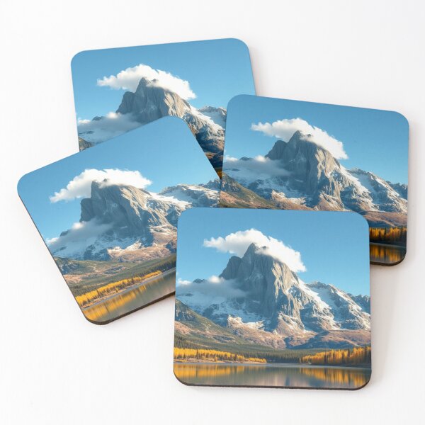 Item preview, Majestic Snowy Mountain Peak Reflecting in Lake designed and sold by Jade Ado.
