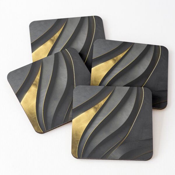 Item preview, Cool Contemporary Sophisticated Golden And Black Modern Abstract designed and sold by DEC02.