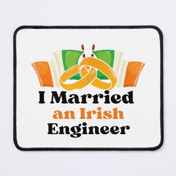 Item preview, I Married An Irish Engineer Funny Anniversary Gift St Patricks Day designed and sold by Ali-printshop.