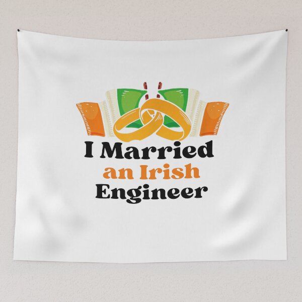 Item preview, I Married An Irish Engineer Funny Anniversary Gift St Patricks Day designed and sold by Ali-printshop.
