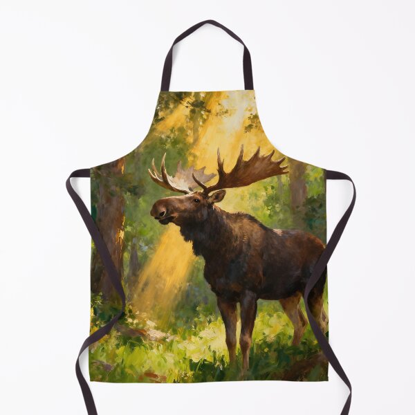 Item preview, Moose Alone In The Forest designed and sold by Glimmersmith.