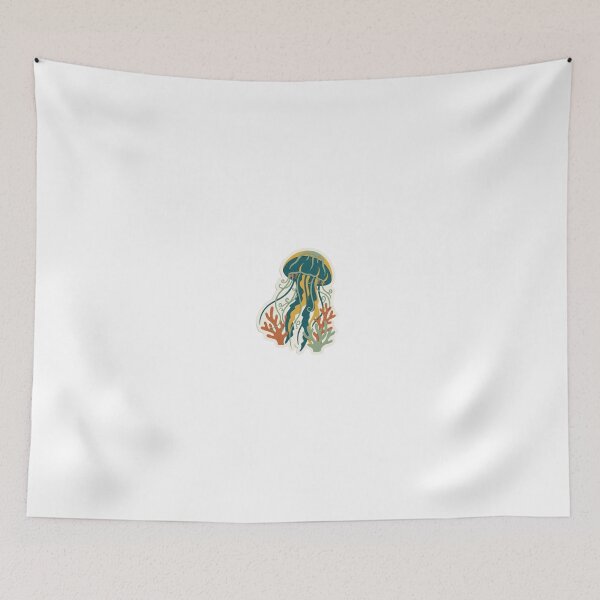 Item preview, Elegant Retro Seahorse with Seaweed Swirls designed and sold by belajarubic.
