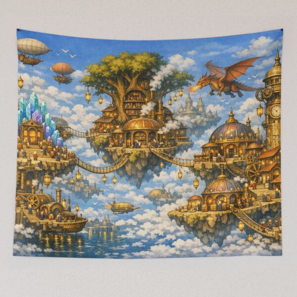 Item preview, Sky Island Library Archipelago designed and sold by CTRL+ALT+Divine.