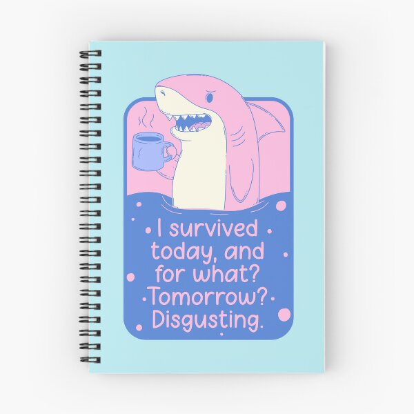Item preview, I Survived Today Shark Meme designed and sold by Jess.a.creates.