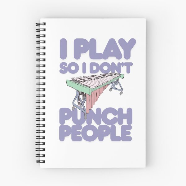 Item preview, I play marimba so I don't punch people designed and sold by TaraPen.