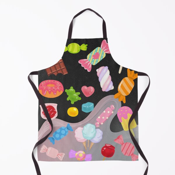 Item preview, Pastel Candy Explosion - Sweet Treats on Black Background designed and sold by VibeArtShop.